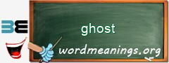 WordMeaning blackboard for ghost